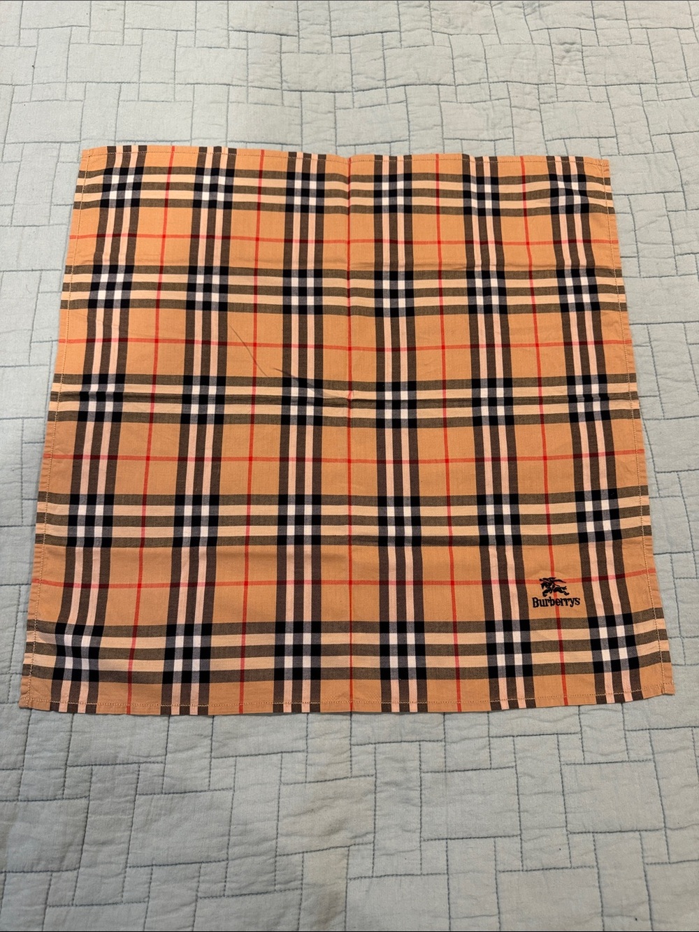 Burberry’s Nova Check Handkerchief/Scarf - 18”x18”